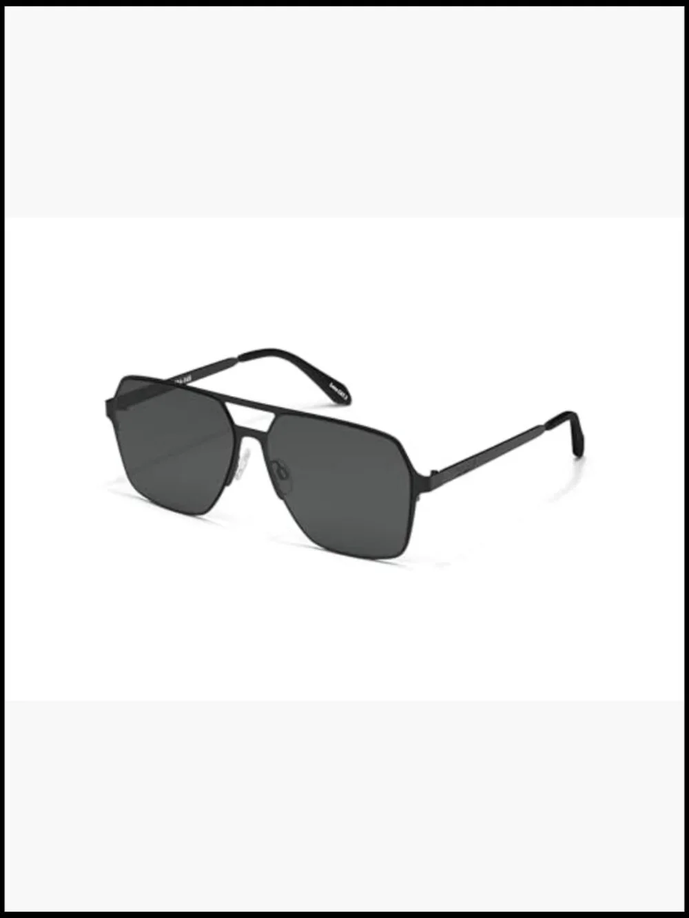 QUAY Oversized Aviator Sunglasses UV Protected Metal Frame